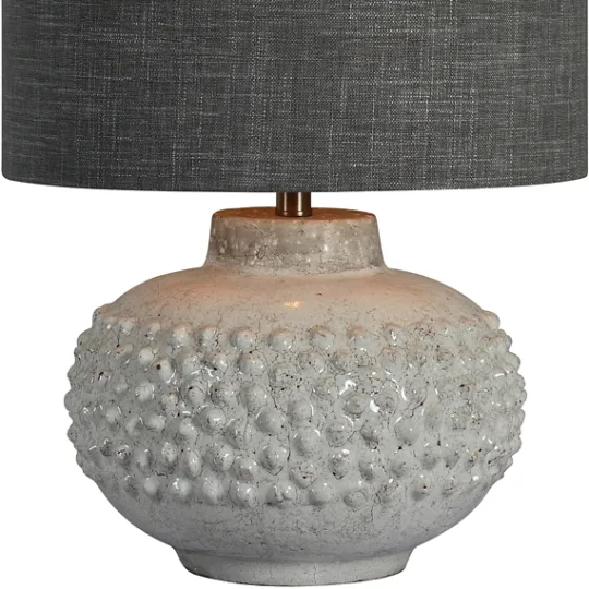 Kirkland's Home Ivory Hobnail Table Lamp- Table Lamps