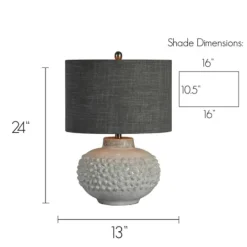 Kirkland's Home Ivory Hobnail Table Lamp- Table Lamps