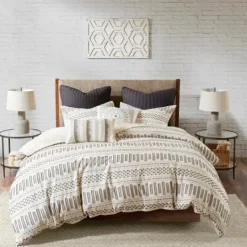 Kirkland's Home Ivory Jacquard King 3-Pc. Comforter Set- Comforters