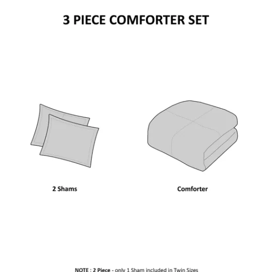 Kirkland's Home Ivory Jacquard King 3-Pc. Comforter Set- Comforters
