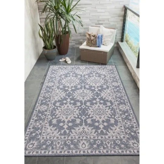 Kirkland's Home Ivy Indoor/Outdoor Area Rug, 4X7- Outdoor Rugs