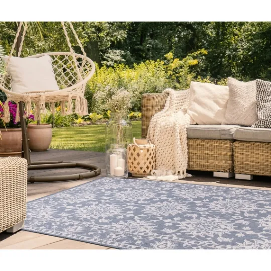 Kirkland's Home Ivy Indoor/Outdoor Area Rug, 4X7- Outdoor Rugs