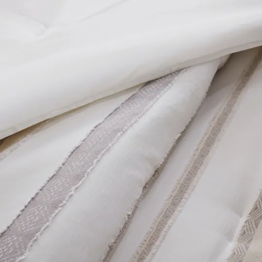 Kirkland's Home Jacquard Stripe 5-Pc. Cali King Comforter Set- Comforters