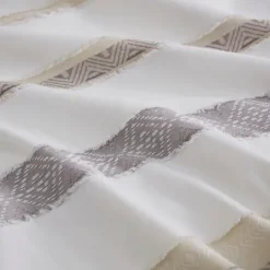 Kirkland's Home Jacquard Stripe 5-Pc. Cali King Comforter Set- Comforters