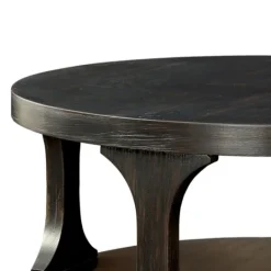 Kirkland's Home Jarrod Antique Wood Grain Shelf Coffee Table- Coffee Tables