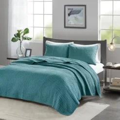Kirkland's Home Jaxson 3-Pc. Reversible King Coverlet Set- Bedspreads & Coverlets