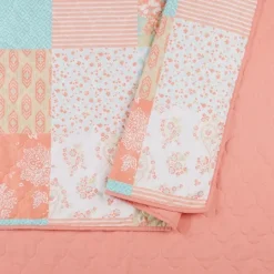 Kirkland's Home Jessica Simpson Coral Ikigai King Quilt Set- Quilts