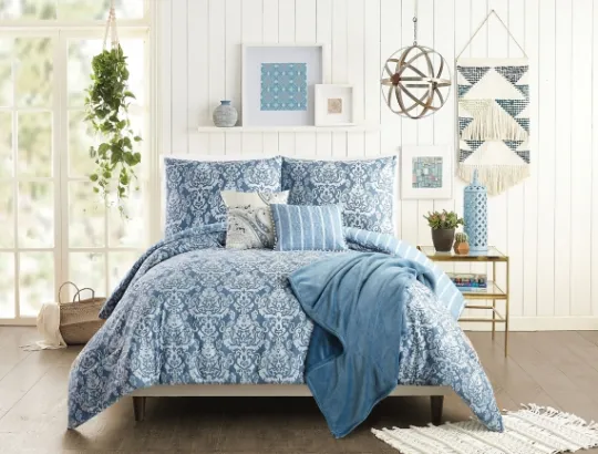 Kirkland's Home Jessica Simpson Damask King Comforter Set- Comforters
