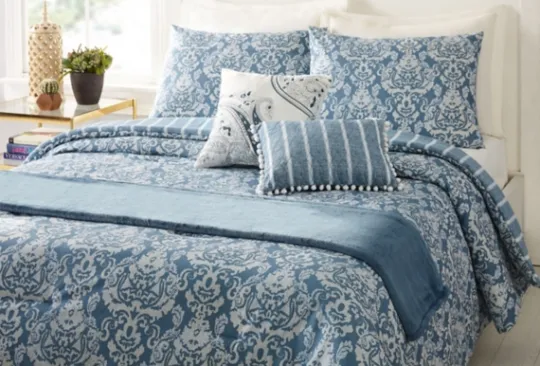 Kirkland's Home Jessica Simpson Damask Queen Comforter Set- Comforters