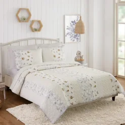 Kirkland's Home Jessica Simpson Floral Endora King Quilt Set- Quilts