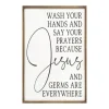Kirkland's Home Jesus And Germs Are Everywhere Wall Plaque- Wall Quotes & Signs