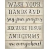 Kirkland's Home Jesus And Germs Canvas Art Print- Wall Quotes & Signs