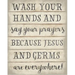 Kirkland's Home Jesus And Germs Canvas Art Print- Wall Quotes & Signs