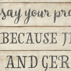 Kirkland's Home Jesus And Germs Canvas Art Print- Wall Quotes & Signs