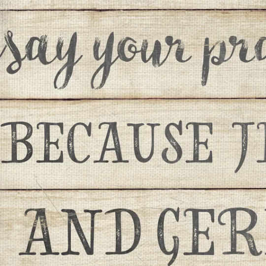 Kirkland's Home Jesus And Germs Canvas Art Print- Wall Quotes & Signs