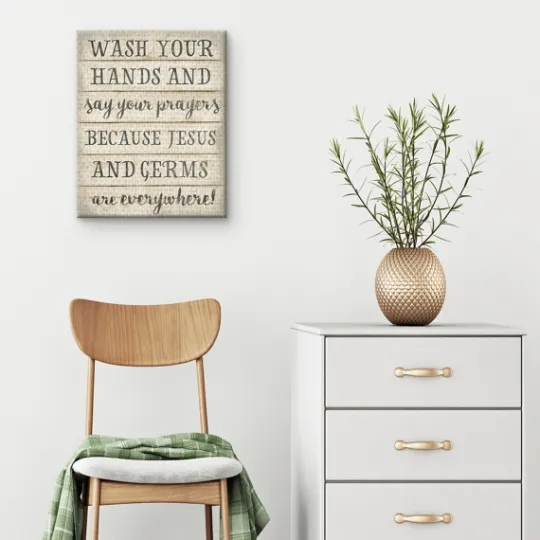 Kirkland's Home Jesus And Germs Canvas Art Print- Wall Quotes & Signs