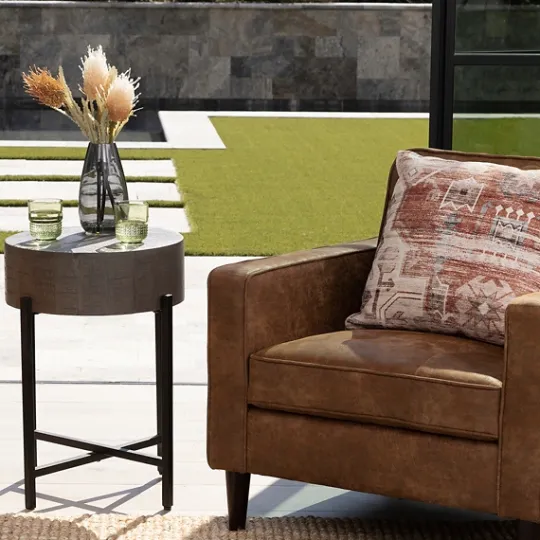 Kirkland's Home Jodi Mango Wood Side Table- Accent & End Tables