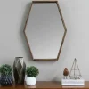 Kirkland's Home Jojo Wood Hexagon Wall Mirror- Decorative Mirrors