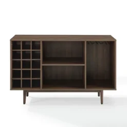 Kirkland's Home Josette Wood Open Wine Cabinet- Cabinets & Sideboards