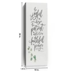 Kirkland's Home Joyful In Hope Canvas Art Print- Wall Quotes & Signs