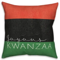 Kirkland's Home Joyous Kwanzaa Decorative Throw Pillow- Wall Plaques