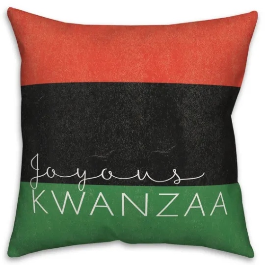 Kirkland's Home Joyous Kwanzaa Decorative Throw Pillow- Wall Plaques