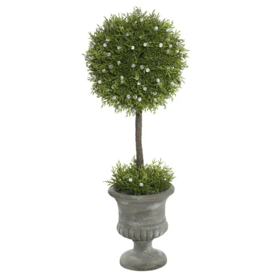 Kirkland's Home Juniper Ball Tree In Pedestal Urn- Trees & Topiaries