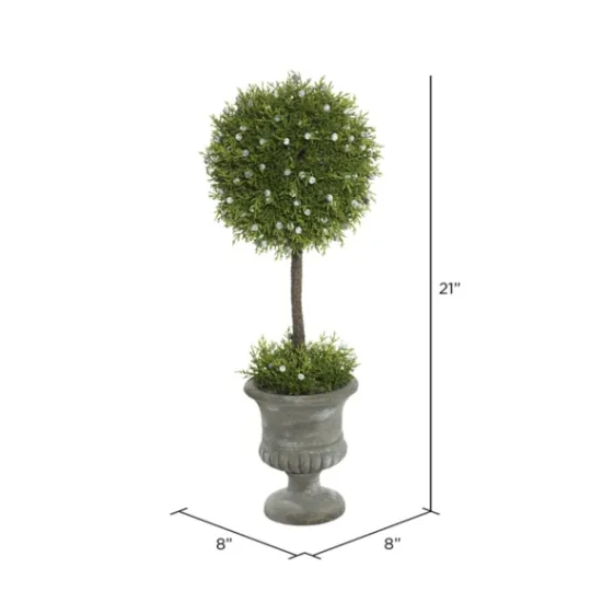 Kirkland's Home Juniper Ball Tree In Pedestal Urn- Trees & Topiaries