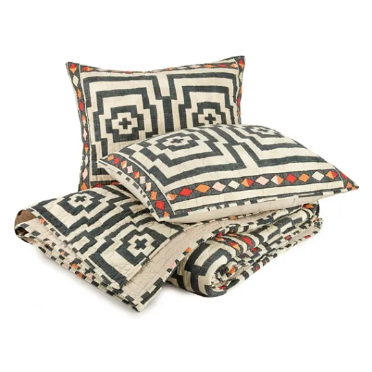 Kirkland's Home Justina Blakeney Black Hypnotic King Quilt Set- Quilts
