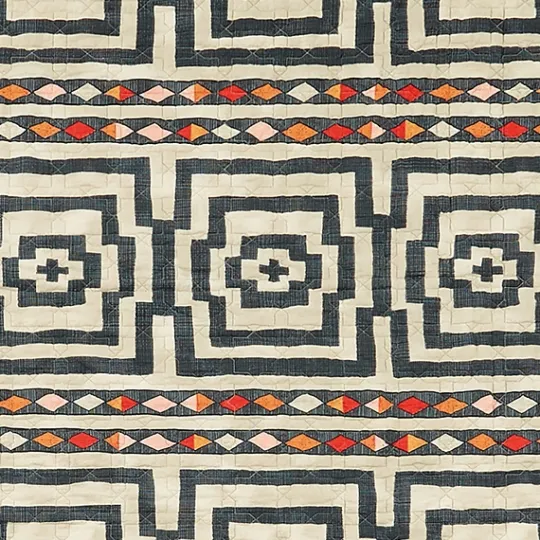 Kirkland's Home Justina Blakeney Black Hypnotic King Quilt Set- Quilts