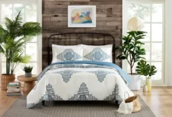 Kirkland's Home Justina Blakeney Blue All Dance King Duvet Set- Duvets