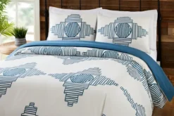 Kirkland's Home Justina Blakeney Blue All Dance King Duvet Set- Duvets