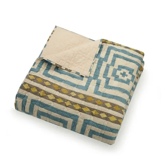 Kirkland's Home Justina Blakeney Blue Hypnotic Queen Quilt Set- Quilts