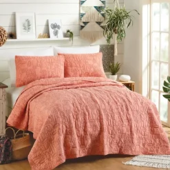 Kirkland's Home Justina Blakeney Blush Hamsa King Quilt Set- Quilts