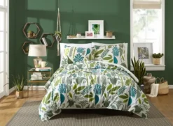 Kirkland's Home Justina Blakeney Green Jardin King Duvet Set- Duvets