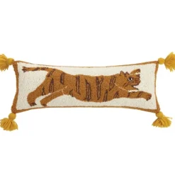 Kirkland's Home Justina Blakeney Tiger Wool Lumbar Pillow- Pillows