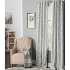 Kirkland's Home Kale Interlocked Single Curtain Panel, 84 In.- Curtains & Drapes