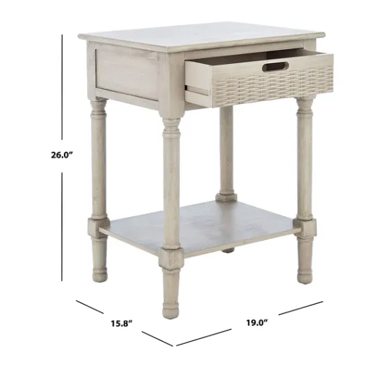 Kirkland's Home Karson Carved Turned Legs Accent Table- Accent & End Tables