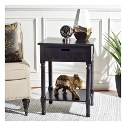 Kirkland's Home Karson Carved Turned Legs Accent Table- Accent & End Tables