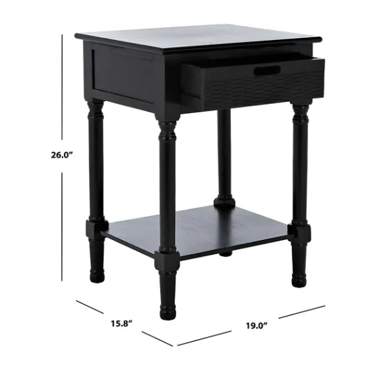 Kirkland's Home Karson Carved Turned Legs Accent Table- Accent & End Tables