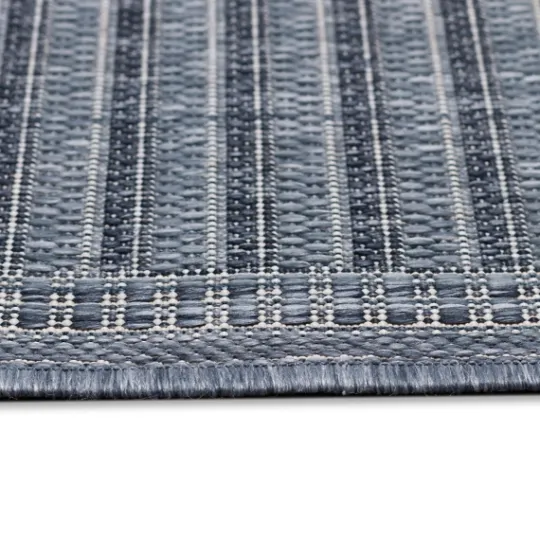 Kirkland's Home Kaya Navy Gradient Indoor/Outdoor Area Rug, 6X9- Outdoor Rugs
