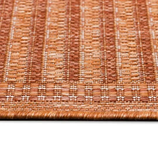 Kirkland's Home Kaya Rust Gradient Indoor/Outdoor Area Rug, 6X9- Outdoor Rugs