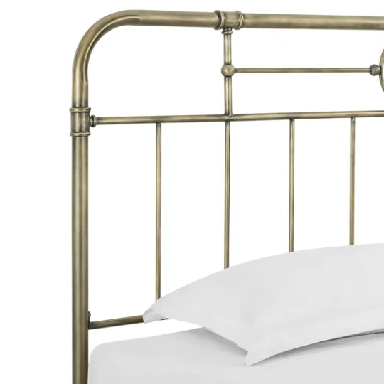 Kirkland's Home King Size Bronze Pipe Bed Frame- Beds & Headboards