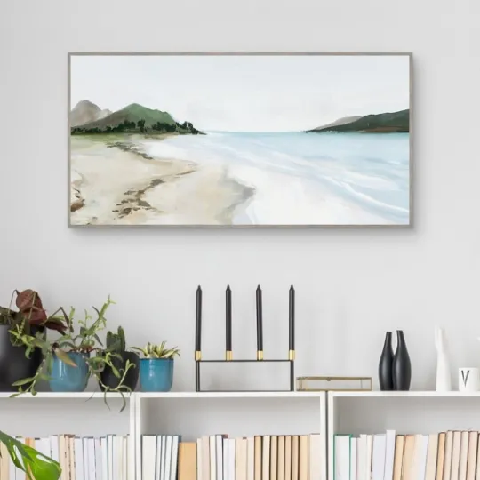 Kirkland's Home Kiss From A Wave Framed Wall Art- Framed Art