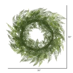 Kirkland's Home Lace Fern Wreath, 30 In.- Wreaths