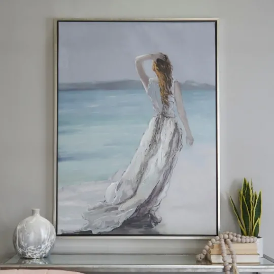 Kirkland's Home Lady Of The Ocean Framed Canvas Art Print- Framed Art