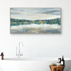 Kirkland's Home Lakeside Luxe Framed Canvas Art Print- Canvas Art