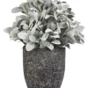 Kirkland's Home Lamb'S Ear Arrangement In Textured Black Planter- Arrangements & Greenery