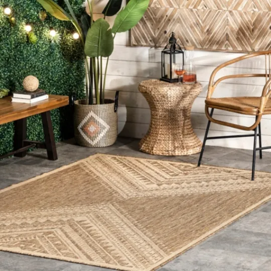 Kirkland's Home Landy Aztec Outdoor Rug, 5X8- Outdoor Rugs