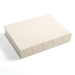 Kirkland's Home Large Beige Linen Book Box- Baskets & Boxes